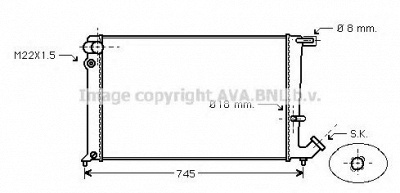 AVA QUALITY COOLING cna2148 -  Радиатор, охлаждение двигателя